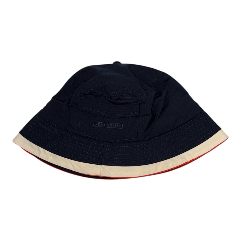 NWOT SEALSKINZ Waterproof Lightweight Bucket Hat S / M Navy - Picture 2 of 7
